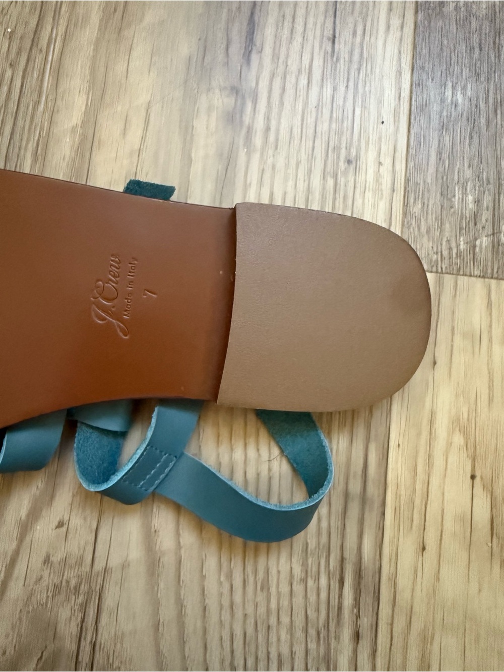 J Crew Women’s Teal Sandals - Gladiator/Fisherman Strappy Style - Picture 4 of 4